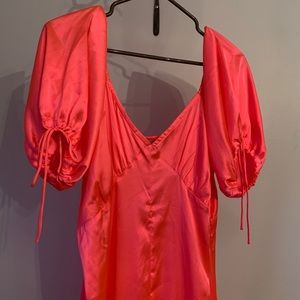 Pink Silk Dress